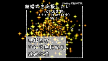 キラキラ はじける(小)-GOLD