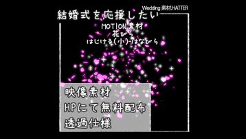 花びら はじける(小)-はなびら