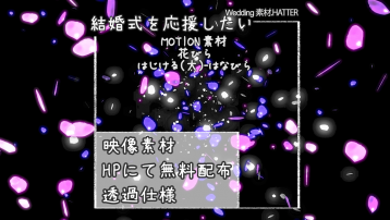 花びら はじける(大)-はなびら